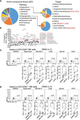 Screening for Active Compounds Targeting Human Natural Killer Cell Activation Identifying Daphnetin as an Enhancer for IFN-γ Production and Direct Cytotoxicity